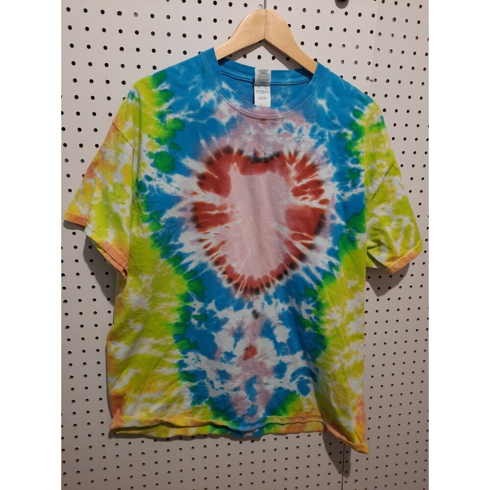 Handmade Tie Dye XL Tshirt Heart